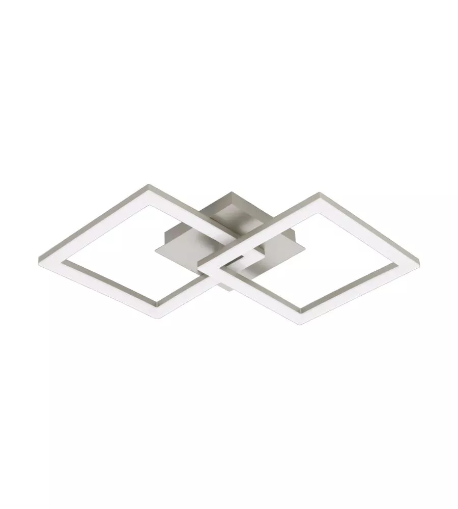Plafoniera led da interno eglo "huerta" grigio 4000k